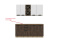 Комплект мебели для кухни Пасаденна 1800, Белый бриллиант/ Ржавый камень, Стендмебель(Россия)
