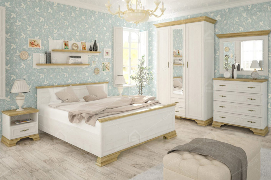 Комплект мебели для спальни Ирис, Андерсон пайн, MEBEL SERVICE(Украина)