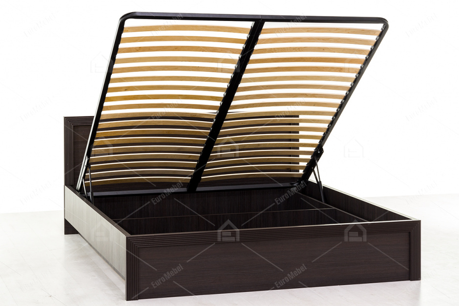 Кровать двуспальная (Monte 160 с подъемником)  с подъемным механизмом, коллекции Монте, Дуб Ниагара, Анрэкс (Беларусь)