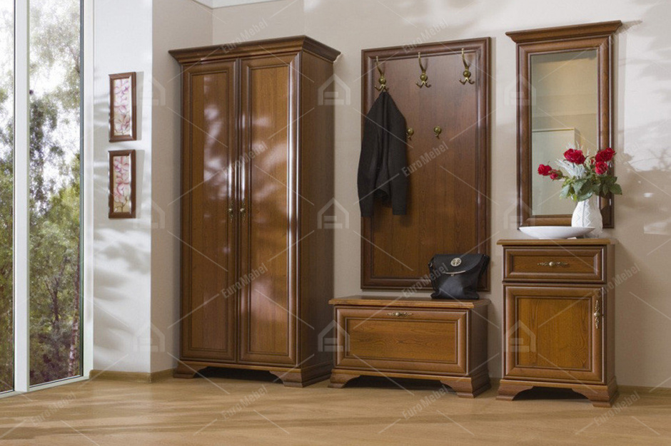 Шкаф для одежды 2Д , коллекции Кентаки, Каштан, БРВ Брест (Беларусь)