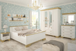 Комплект мебели для спальни Ирис, Дуб Андерсон пайн, MEBEL SERVICE(Украина)