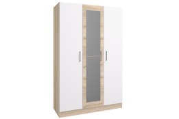Шкаф для белья пристенный 3Д  как часть комплекта Леси, Сонома/Белый, Горизонт (Россия)