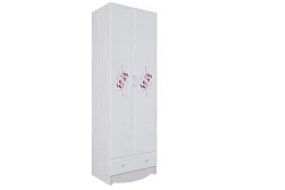 Шкаф для белья 2Д , модульной системы Акварель 1, Белый, СВ Мебель (Россия)