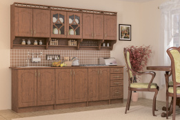 Комплект мебели для кухни Корона 2600, Яблоня, MEBEL SERVICE(Украина)