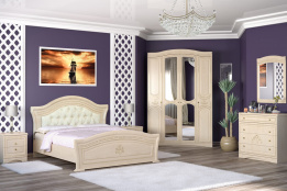 Комплект мебели для спальни Милано, Береза, MEBEL SERVICE(Украина)