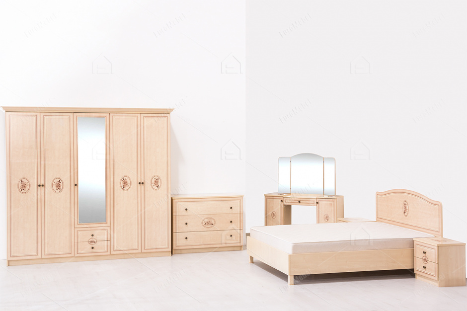 Комплект мебели для спальни Флорис, Клен, MEBEL SERVICE(Украина)