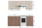 Комплект мебели для кухни Розалия 2200, Шимо темный/Ясень шимо светлый Шимо светлый/Шимо темный, СВ Мебель(Россия)