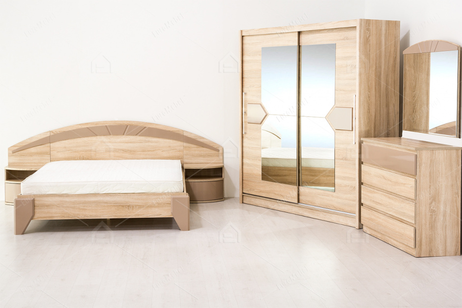 Комплект мебели для спальни Аляска, Дуб Сонома, MEBEL SERVICE(Украина)