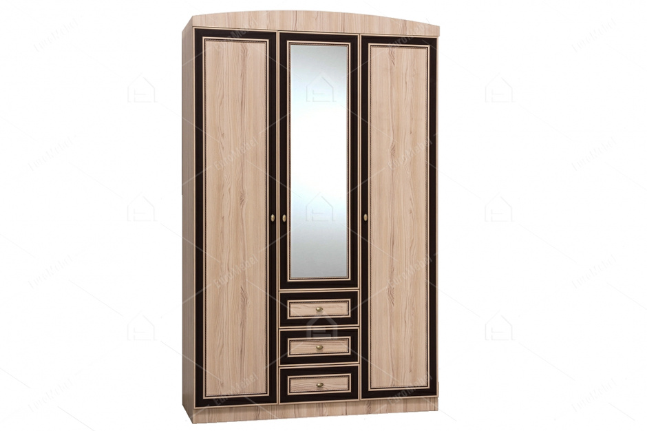 Шкаф для одежды  3Д  модульной системы Дисней, Дуб Светлый, MEBEL SERVICE (Украина)