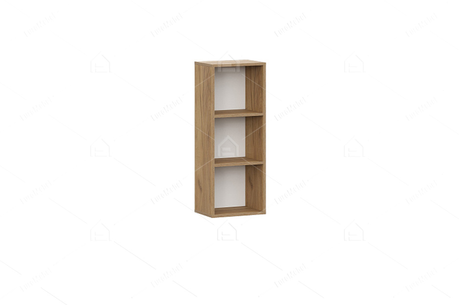 Шкаф для книг навесной 1Д  Милан, Белый Матовый, СВ Мебель (Россия)