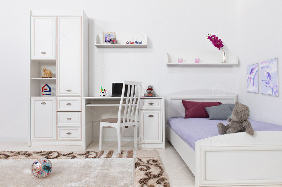 Комплект мебели для детской Салерно, Белый Белый, БРВ Брест(Беларусь)